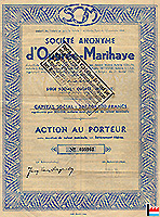 Action de la S.A. d'Ougr&eacute;e - Marihaye